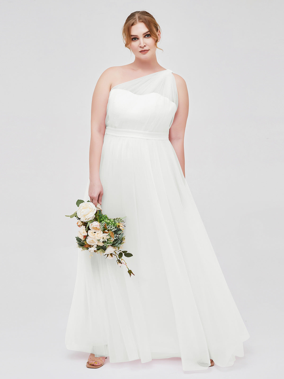 Plus size white bridesmaid dresses hotsell