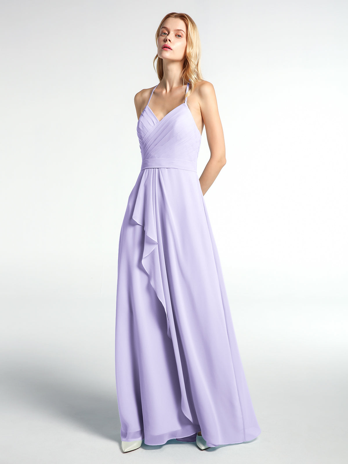 Lilac and hotsell silver bridesmaid dresses