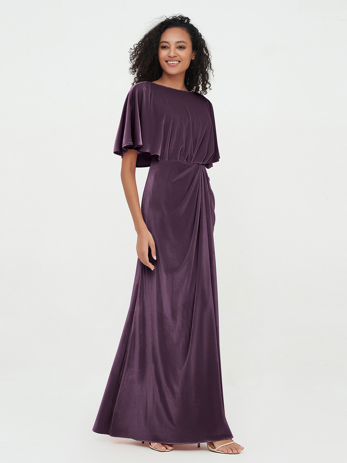 Long 2024 plum dress