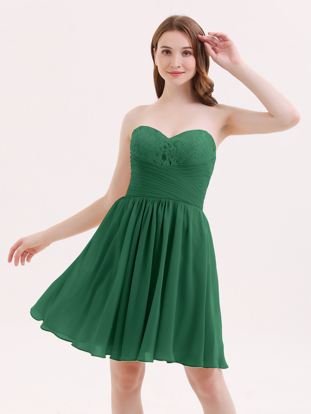 sachin and babi light blue dress Classic A-line One-Shoulder Sleeveless Asymmetrical Chiffon Bridesmaid  Dresses main image 0