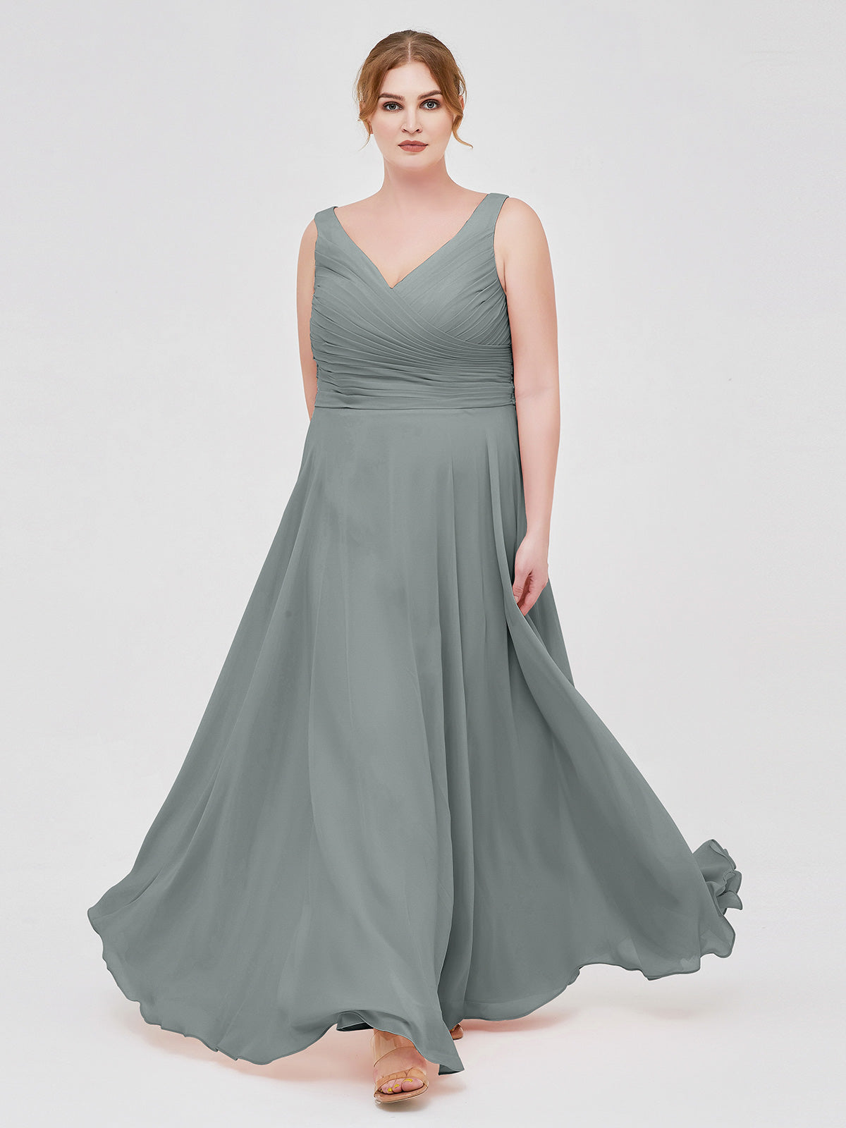 sachin and babi light blue dress Grey Bridesmaid Dresses UK from uk.millybridal.org main image 1