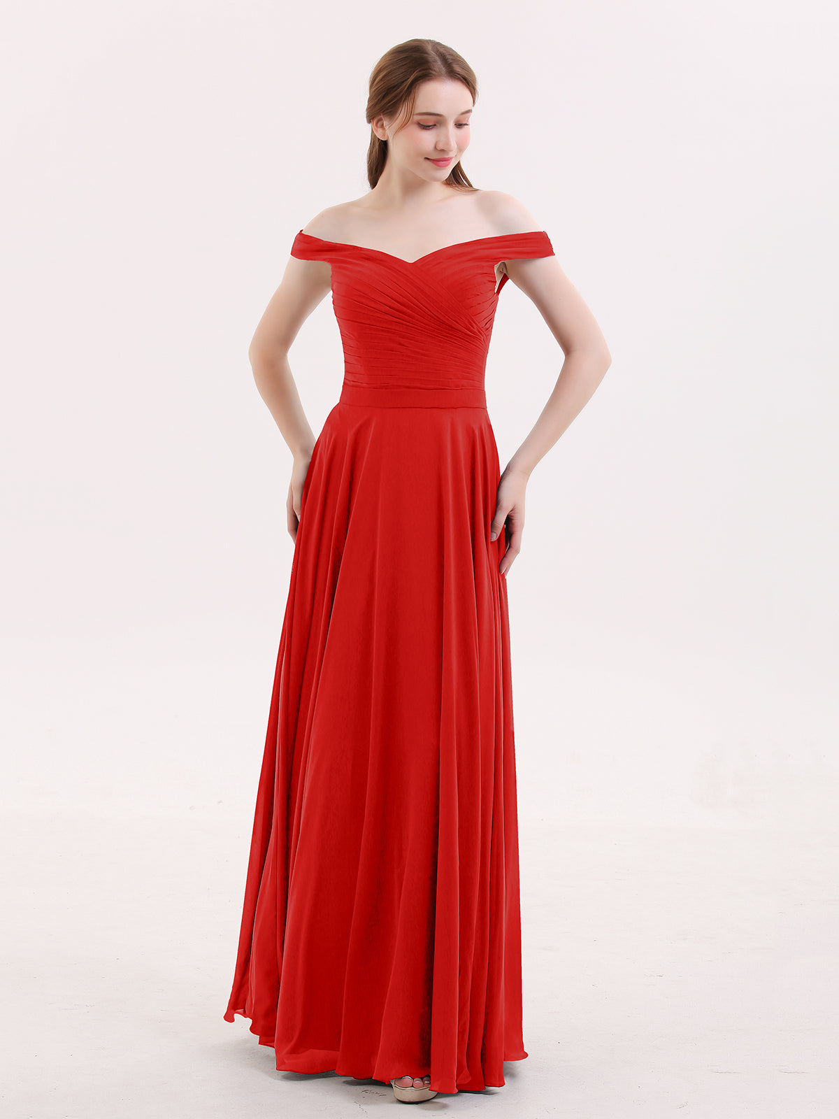 Christine off the hot sale shoulder ball gown