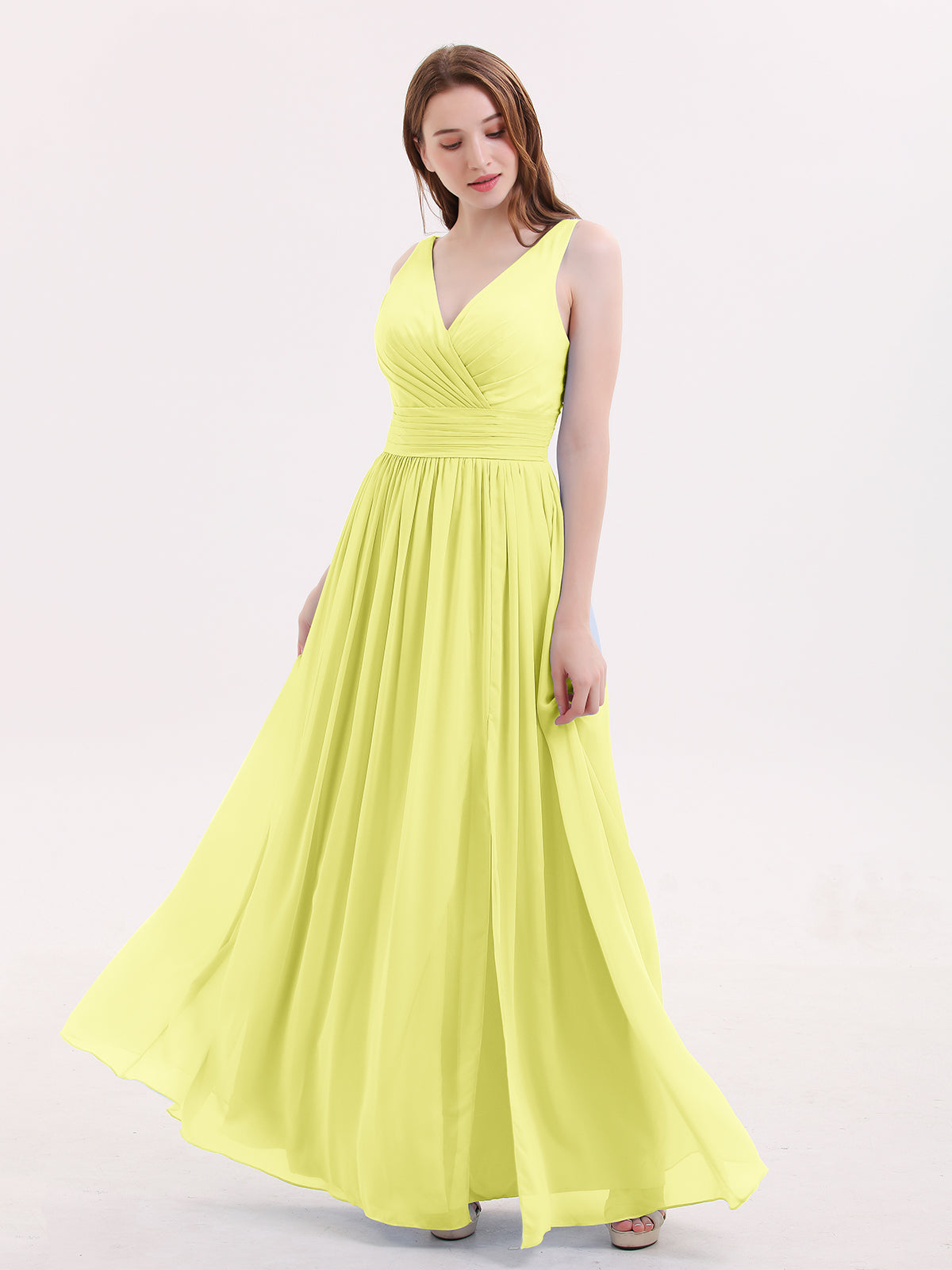 sachin and babi light blue dress Pastel Chiffon Paradise ✨ Step into a fairytale with your bridal party and  give them the most beautiful bridesmaid dresses you've ever seen. When you  choose our light as air chiffon your main image 0