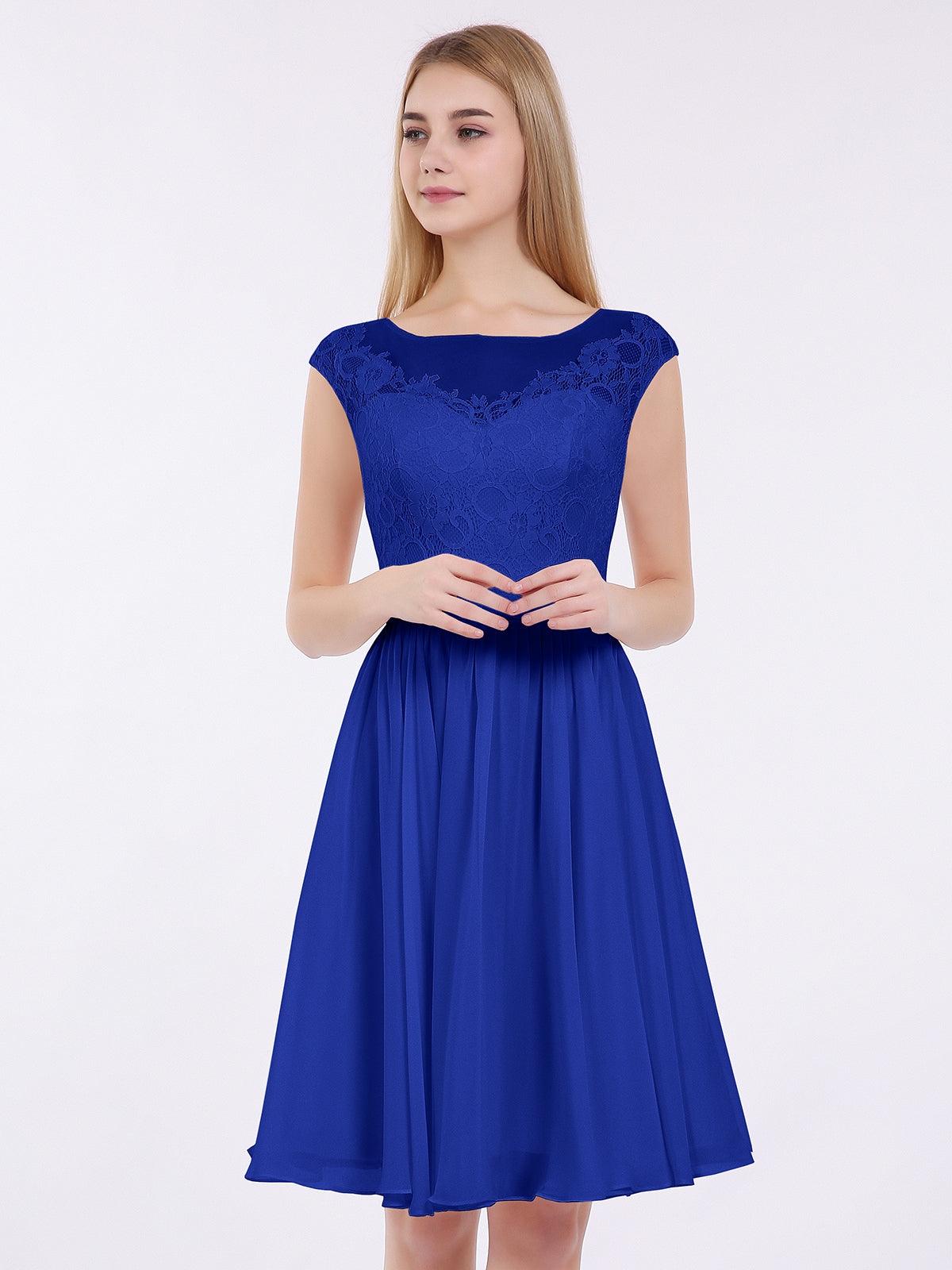 Royal blue net clearance dress