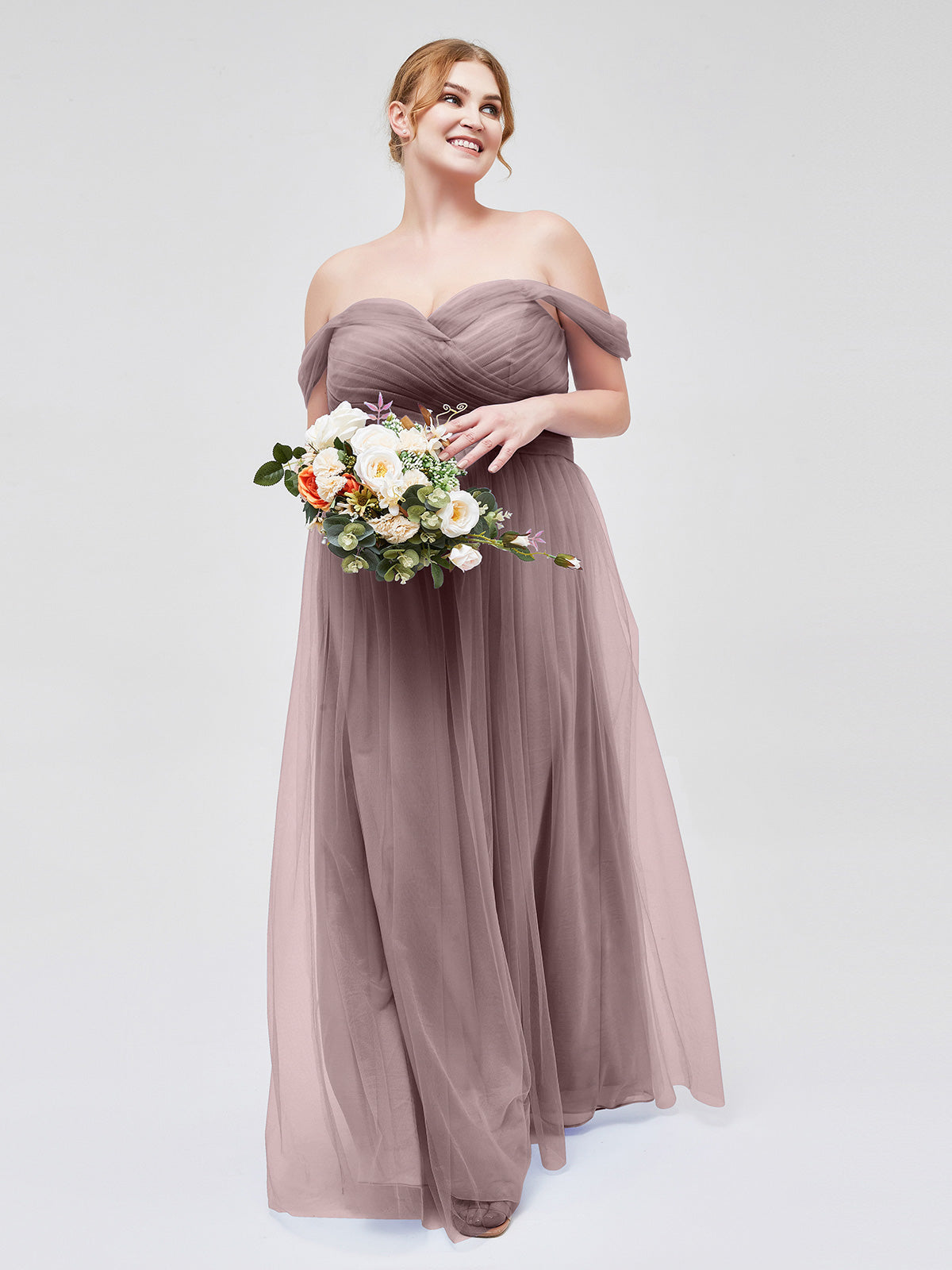 Mauve plus 2025 size dress