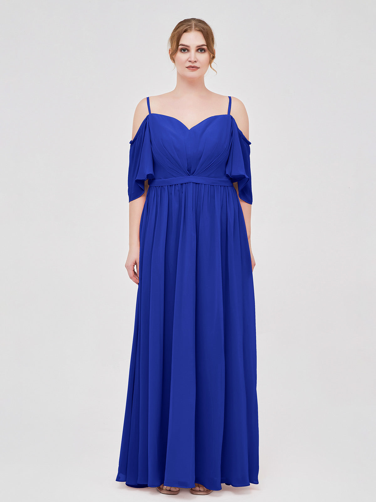 Royal blue swing 2024 dress plus size