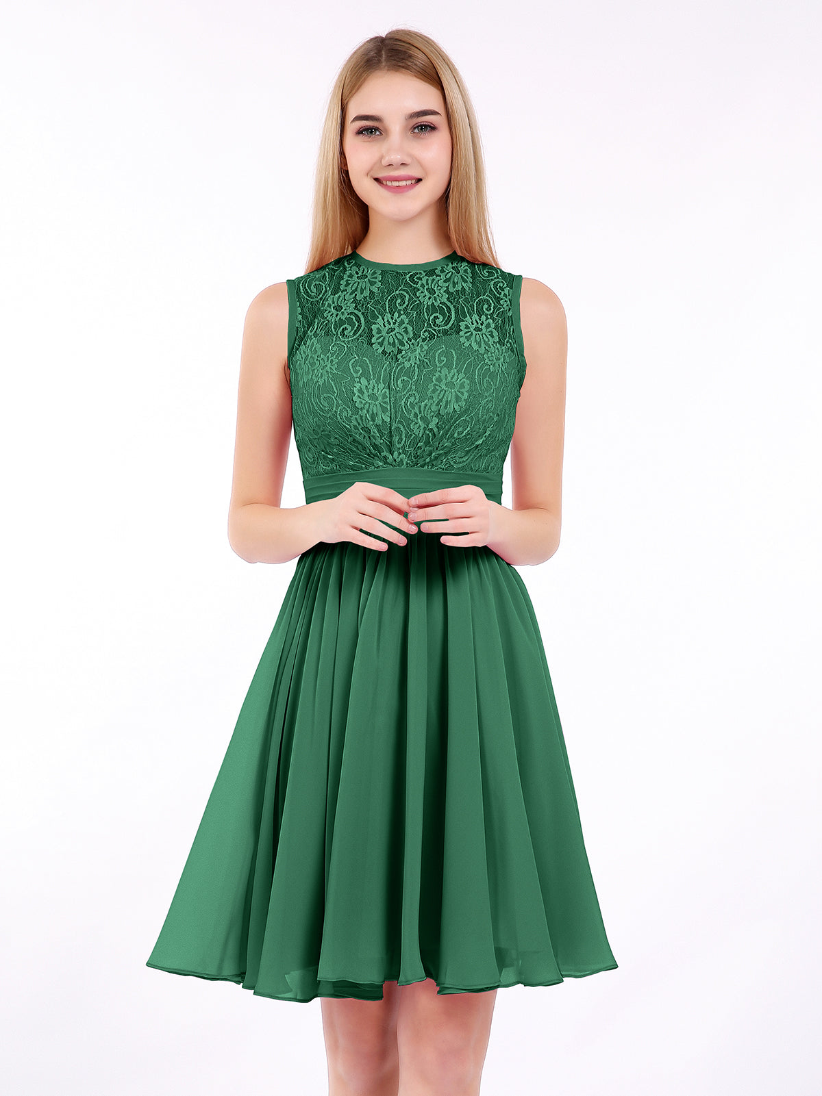 sachin and babi light blue dress LiLLiYADi + V Neck High Waist Tie Ruffle Hem Swing Skater Dress