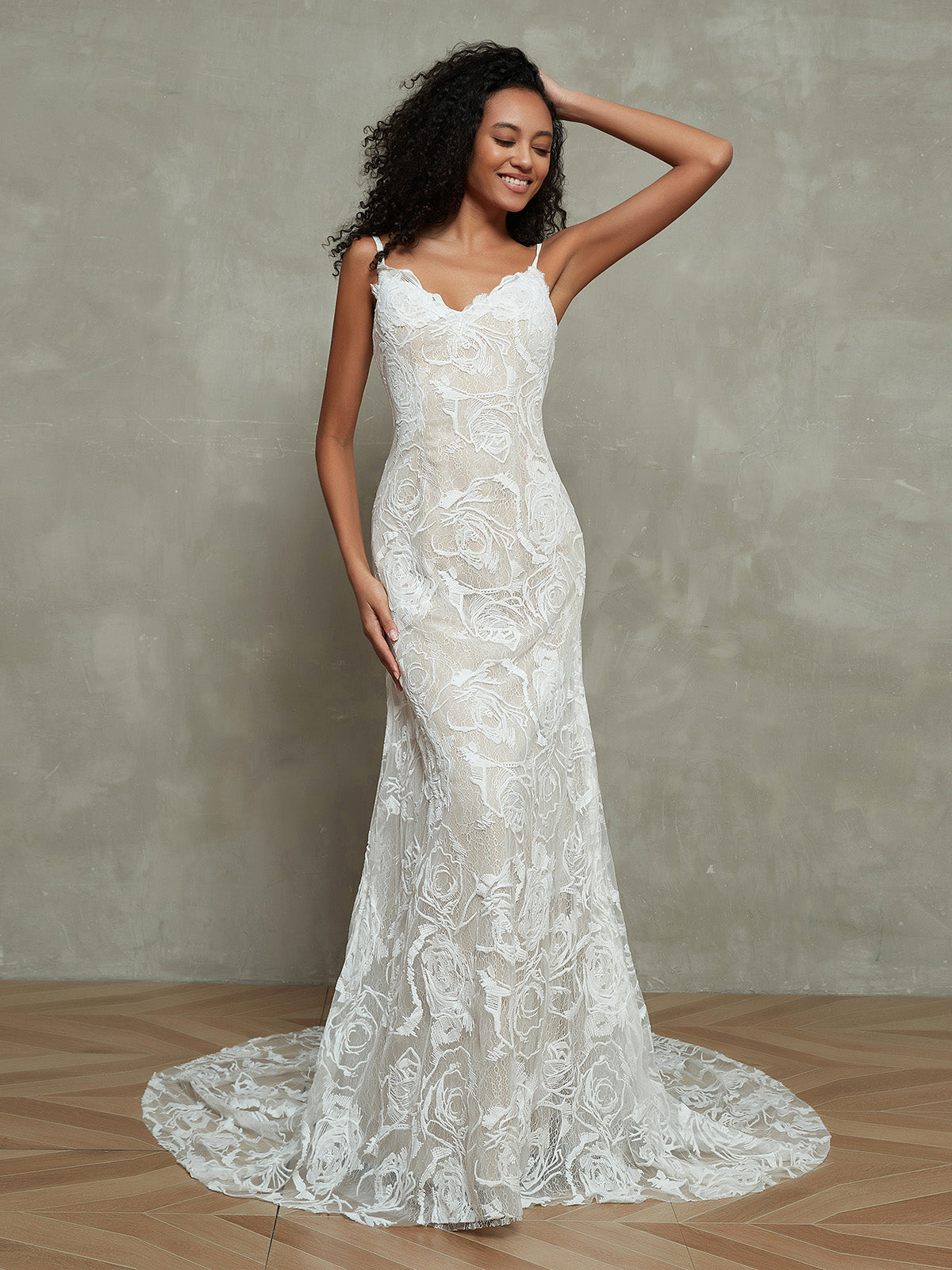 Shoestring wedding dress Clearance