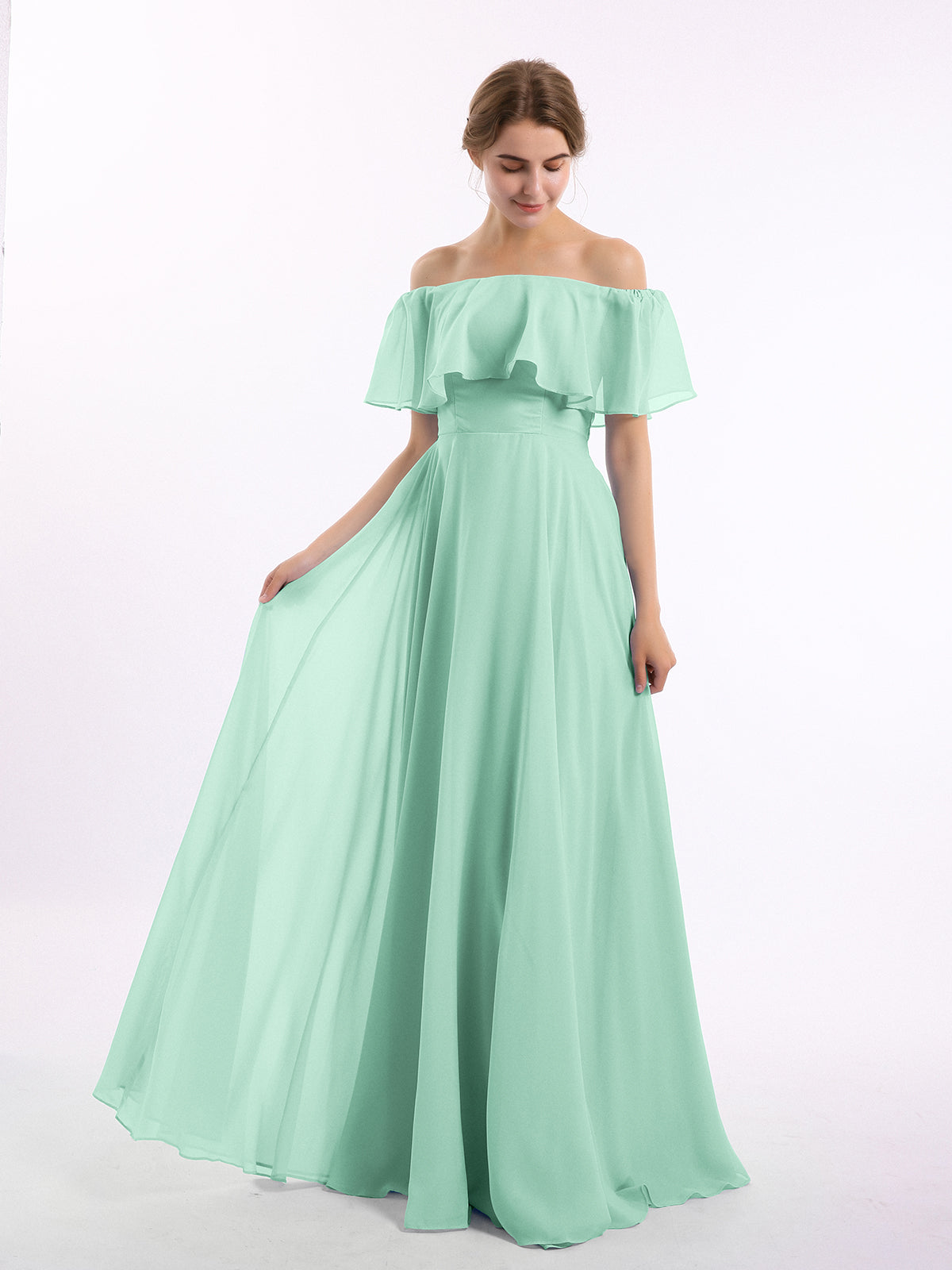 slim fit dress slacks Violaine Sage Convertible Maxi Dress main image 1