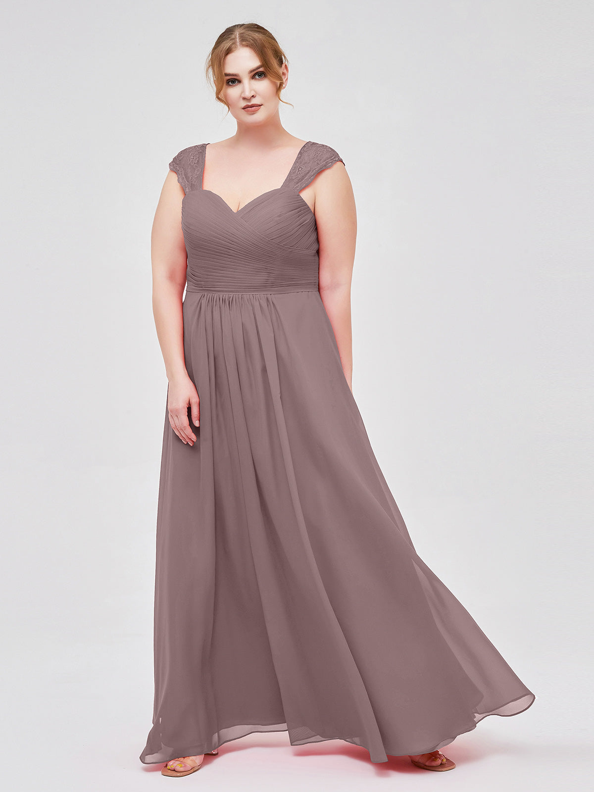 Mauve lace bridesmaid dresses hot sale