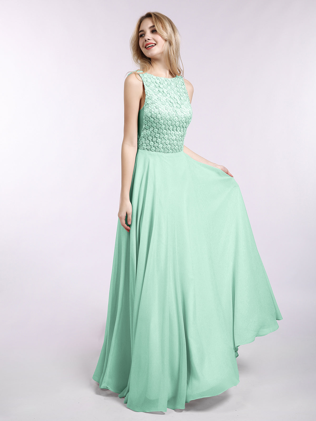 Mint green clearance evening gown