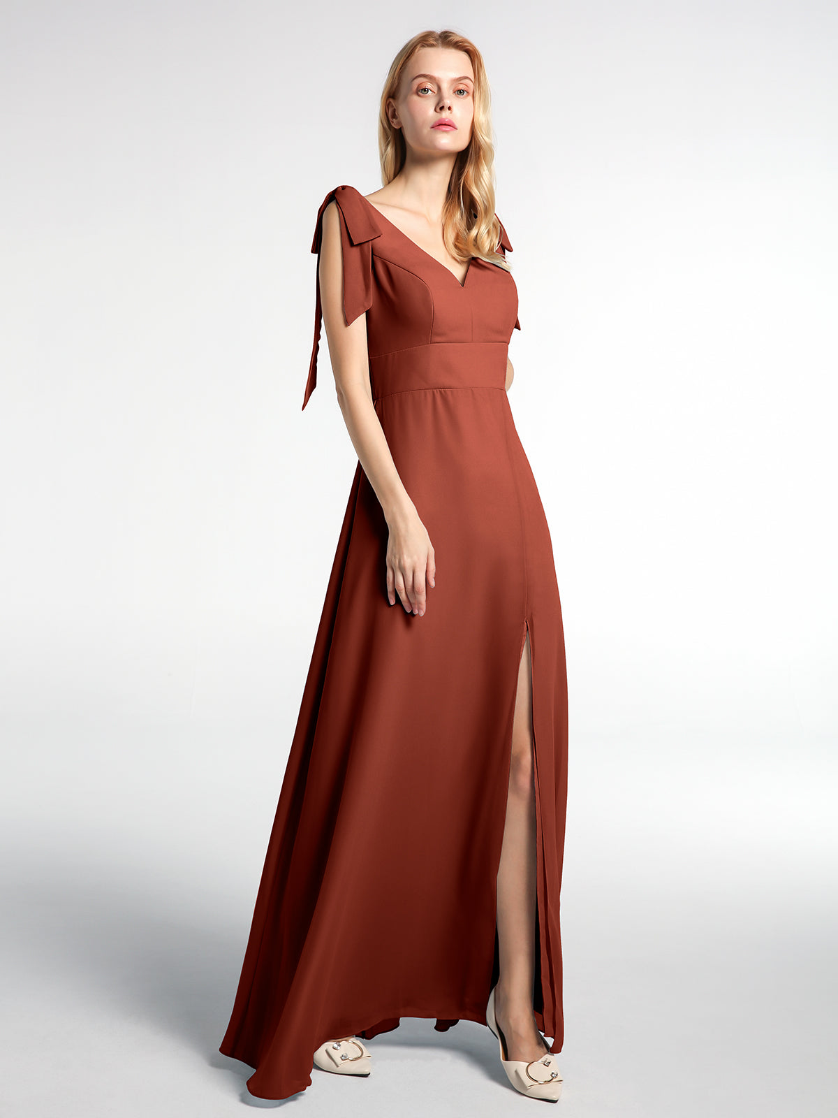 Maxi hotsell rust dress