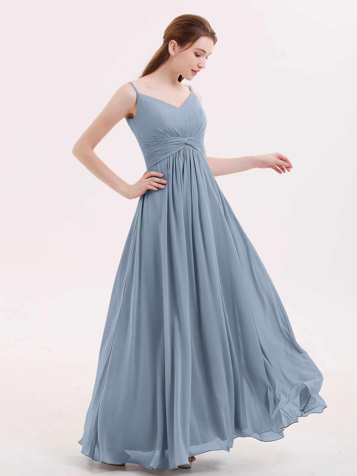 Dusty blue bridesmaid outlet dresses uk