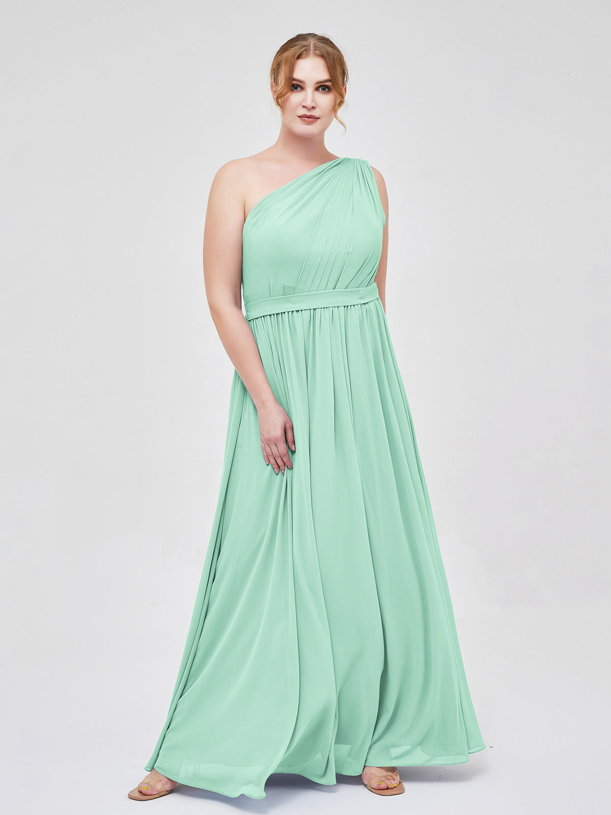 Mint green plus sales size bridesmaid dresses