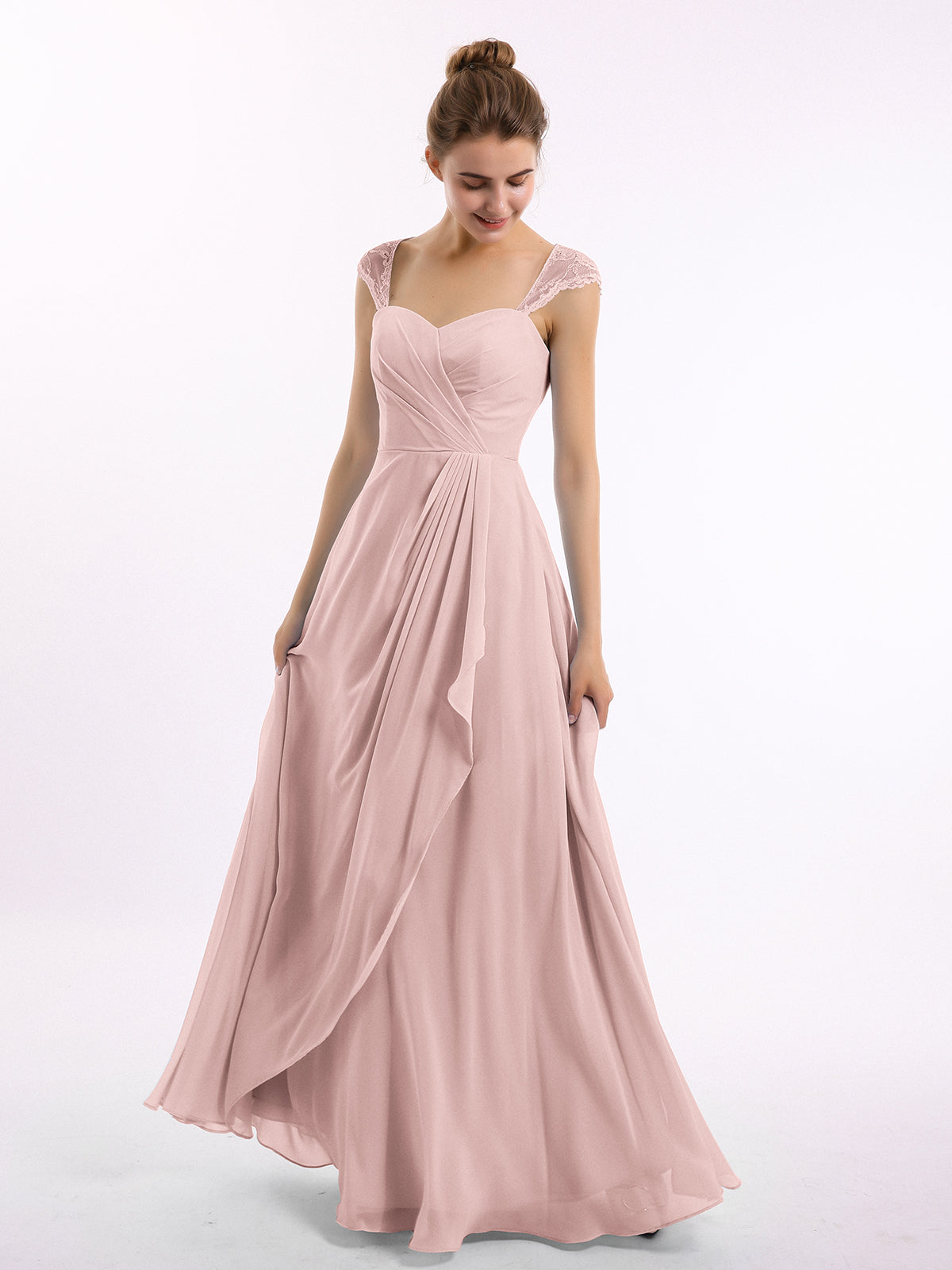 Rose shop poudré robe