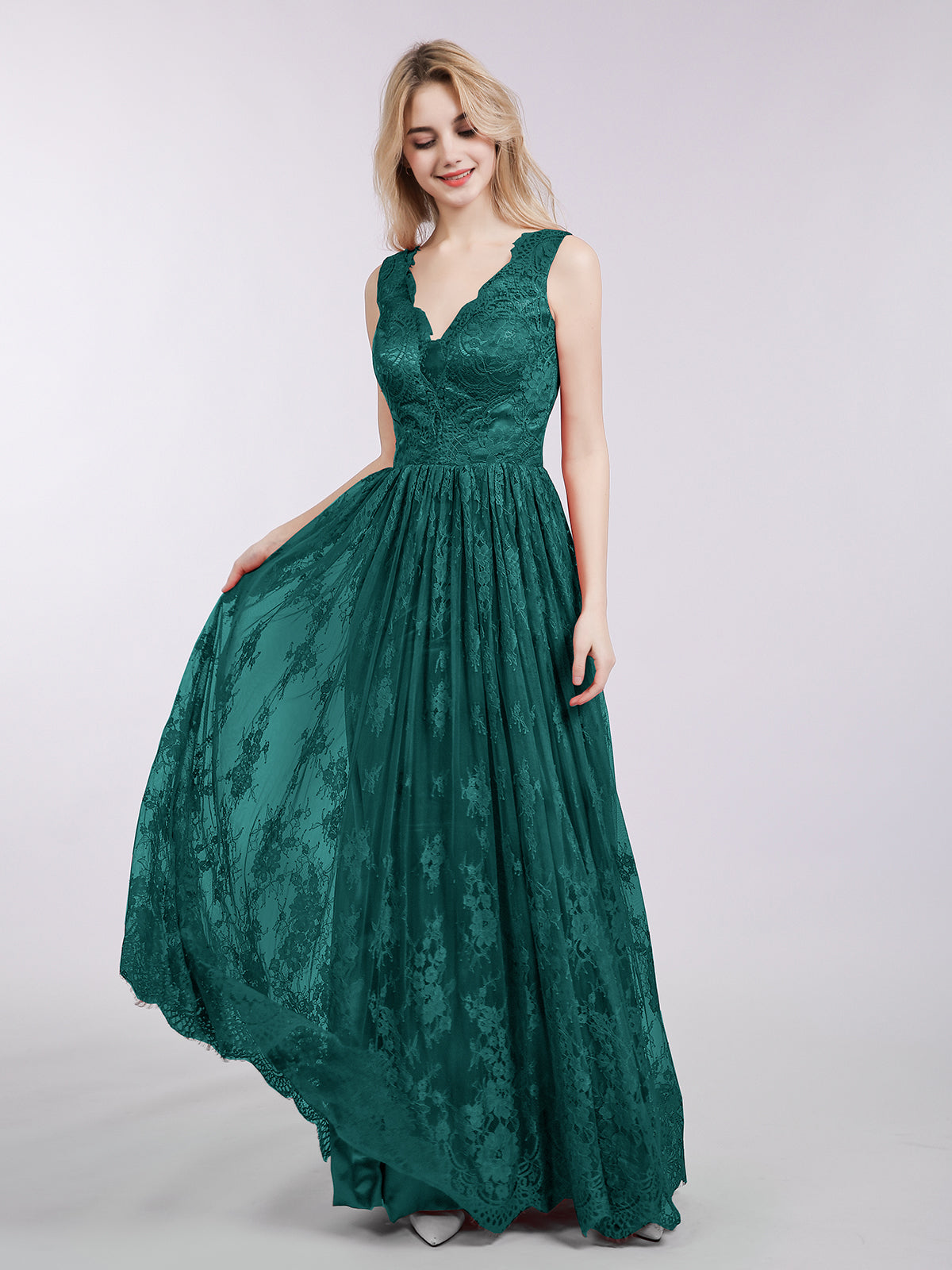 Peacock blue prom sales dress