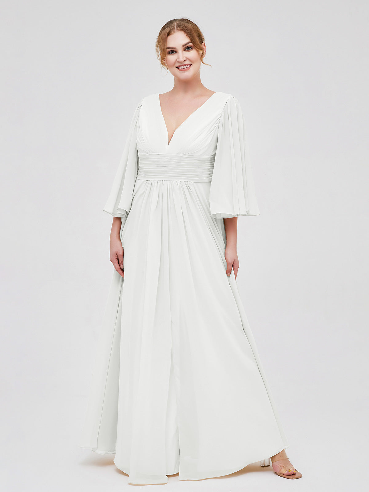 Long simple outlet gown