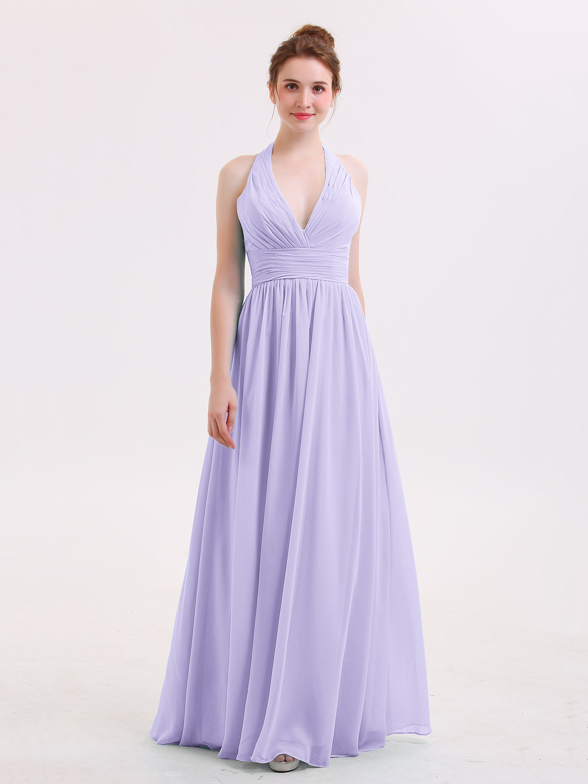 Lilac chiffon clearance dress