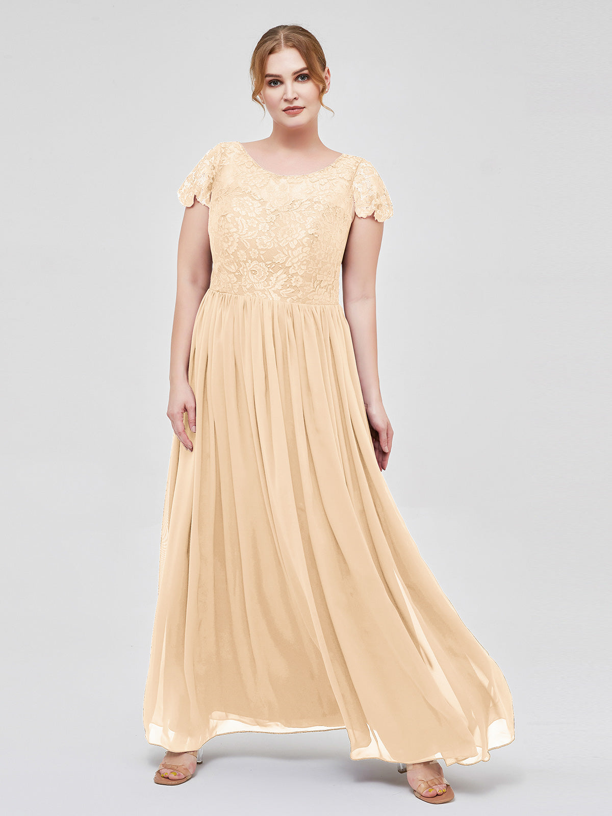 Long dress outlet peach