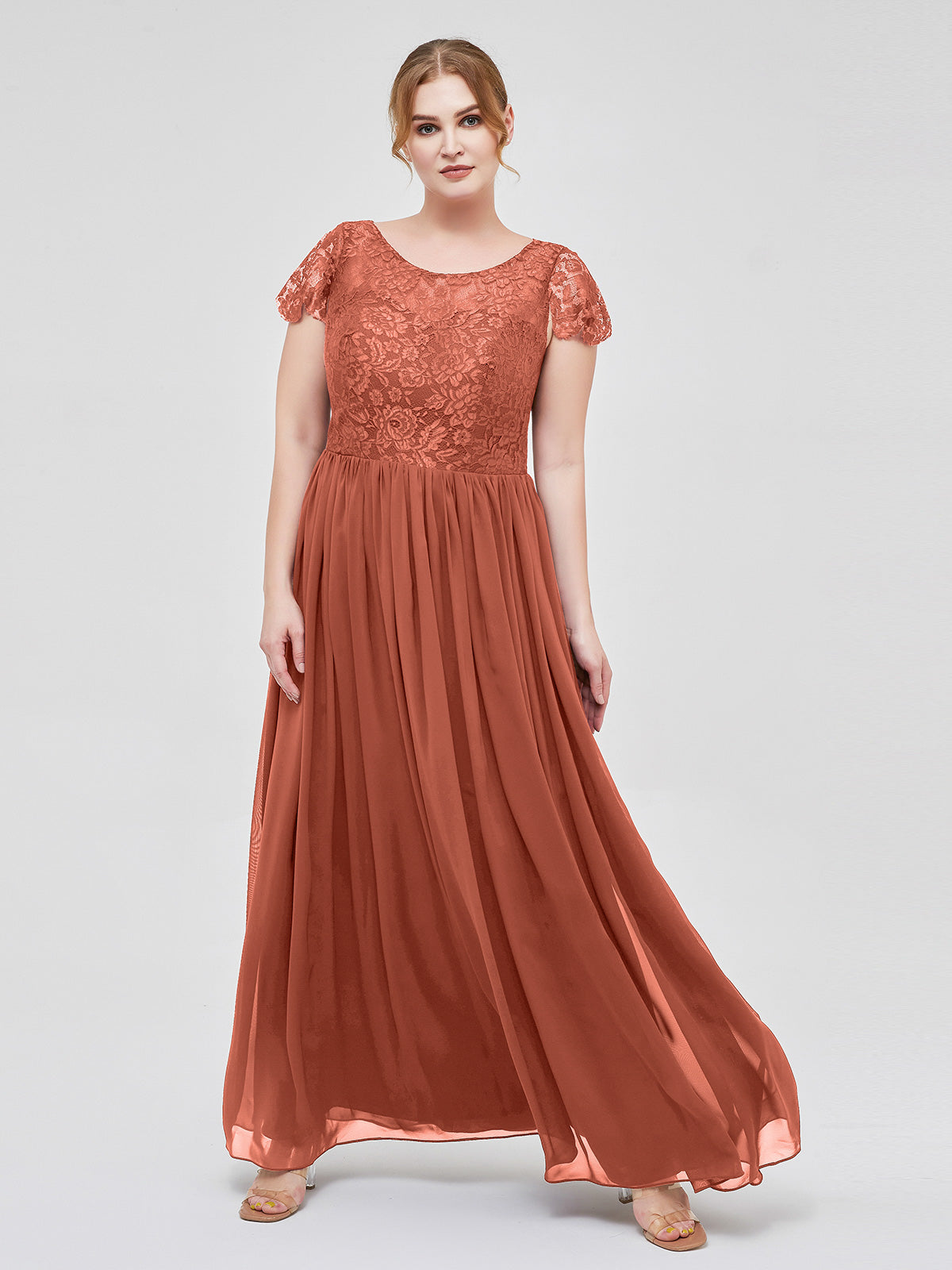 Rust colored 2024 maxi dress