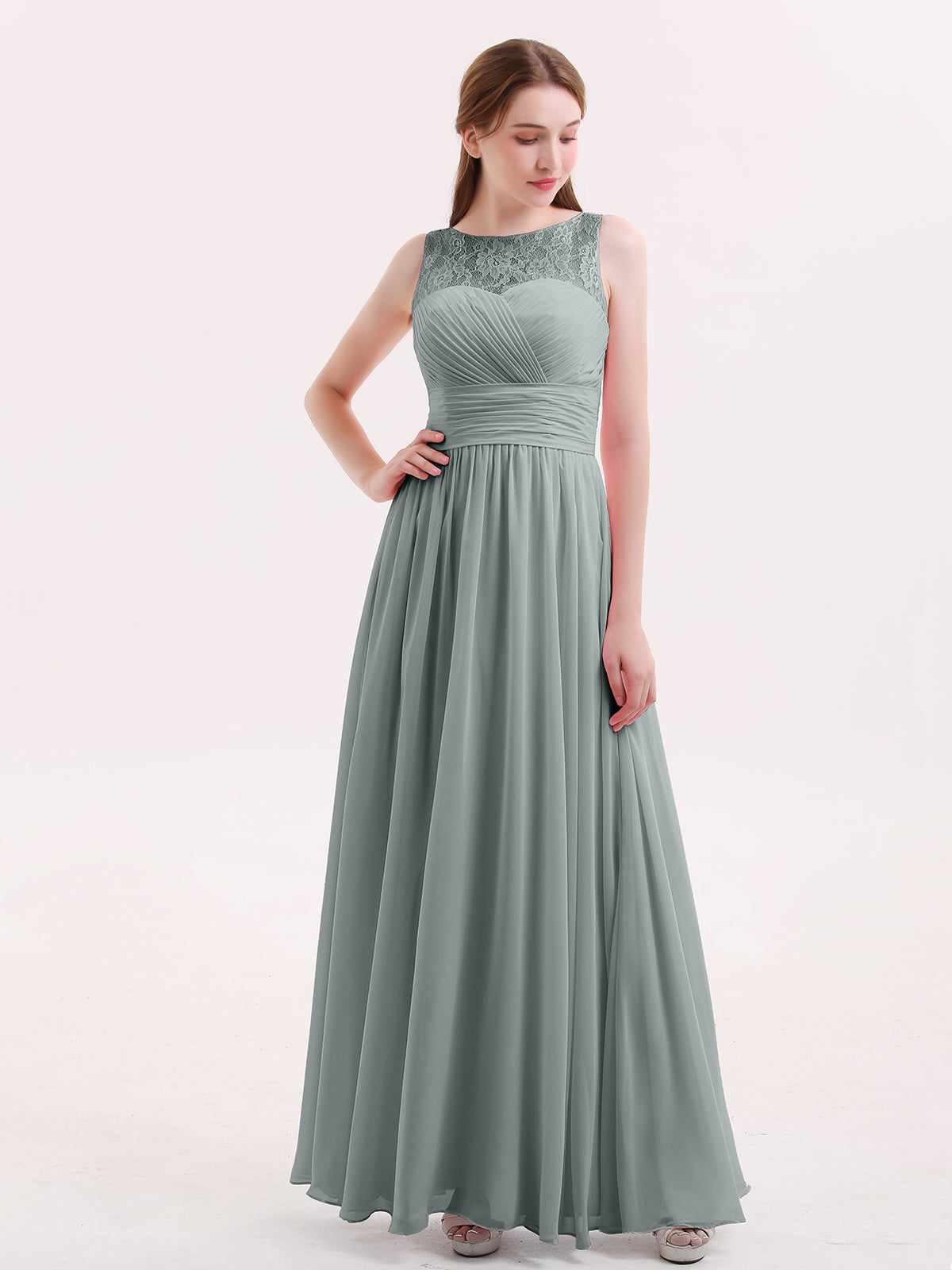 sachin and babi light blue dress Grey Bridesmaid Dresses