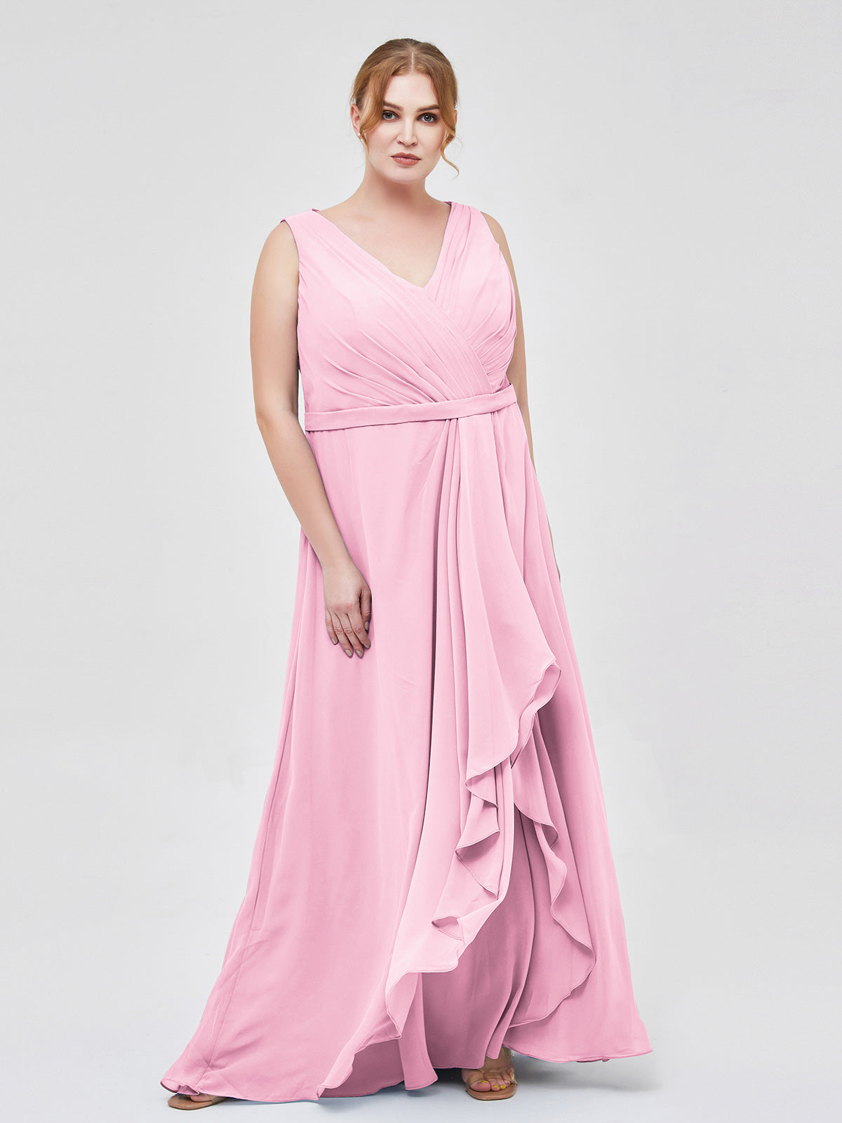 Pink outfits for plus size best sale