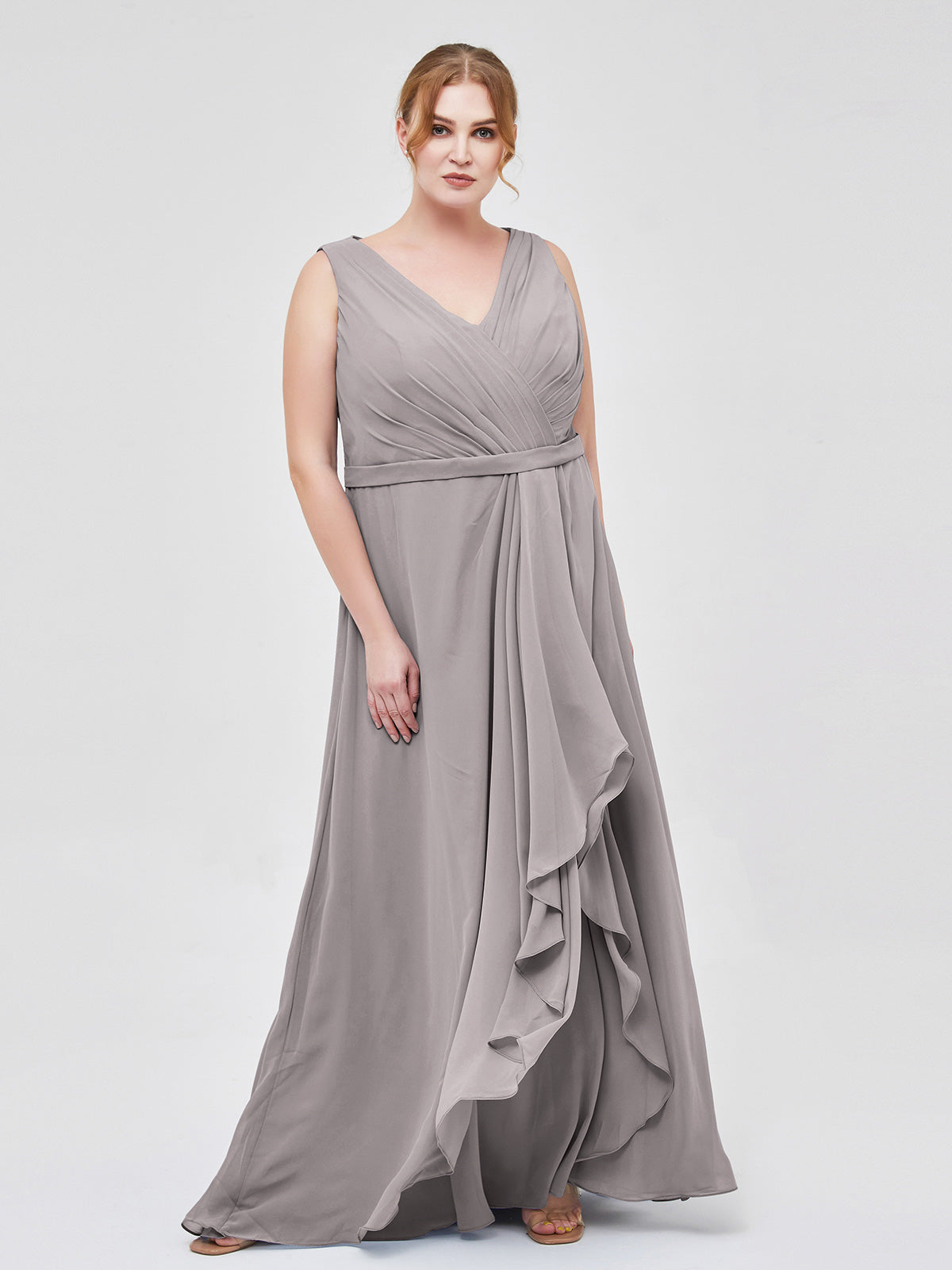 Silver grey plus size clearance dresses