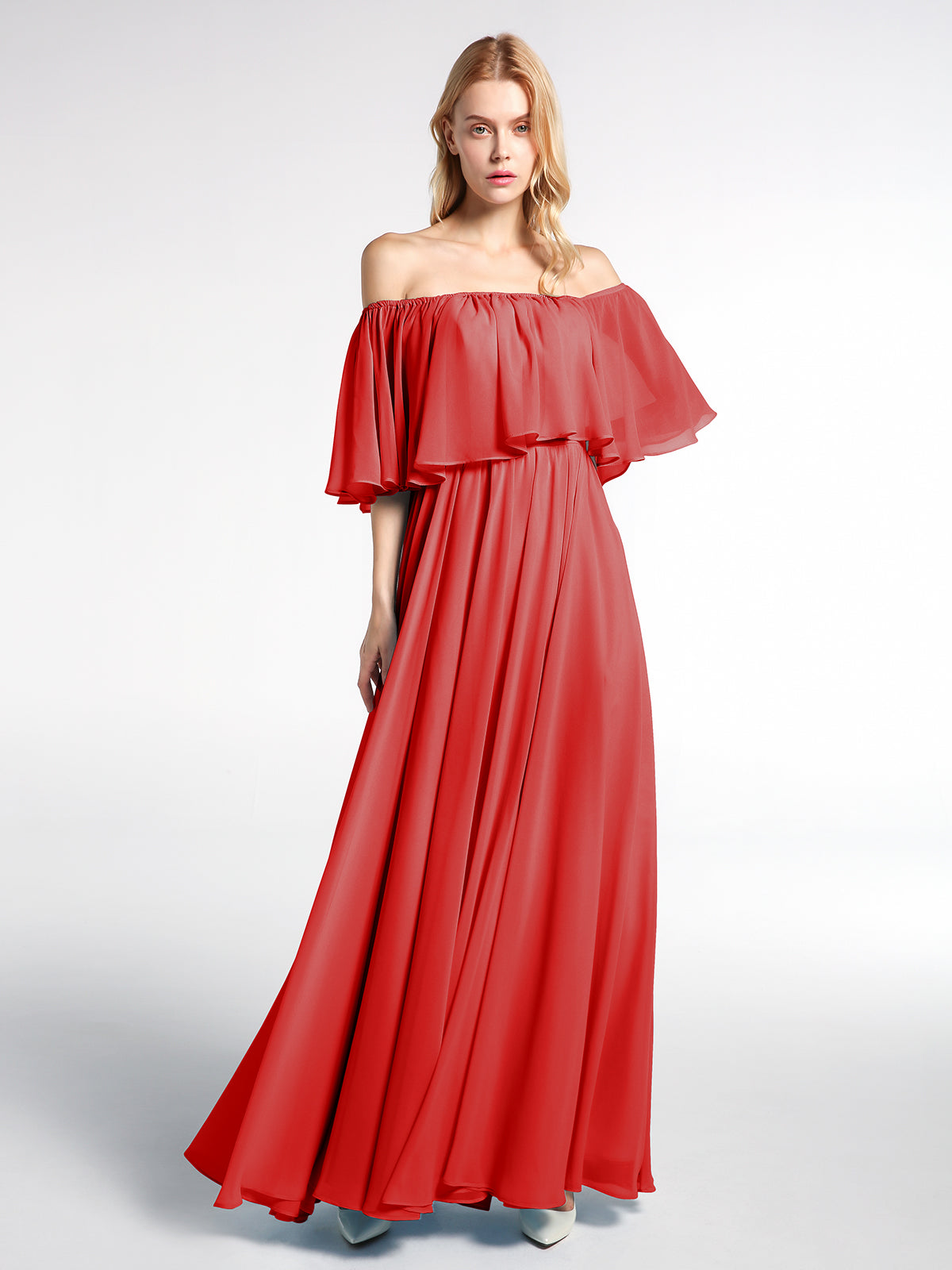 Rose red 2024 bridesmaid dresses