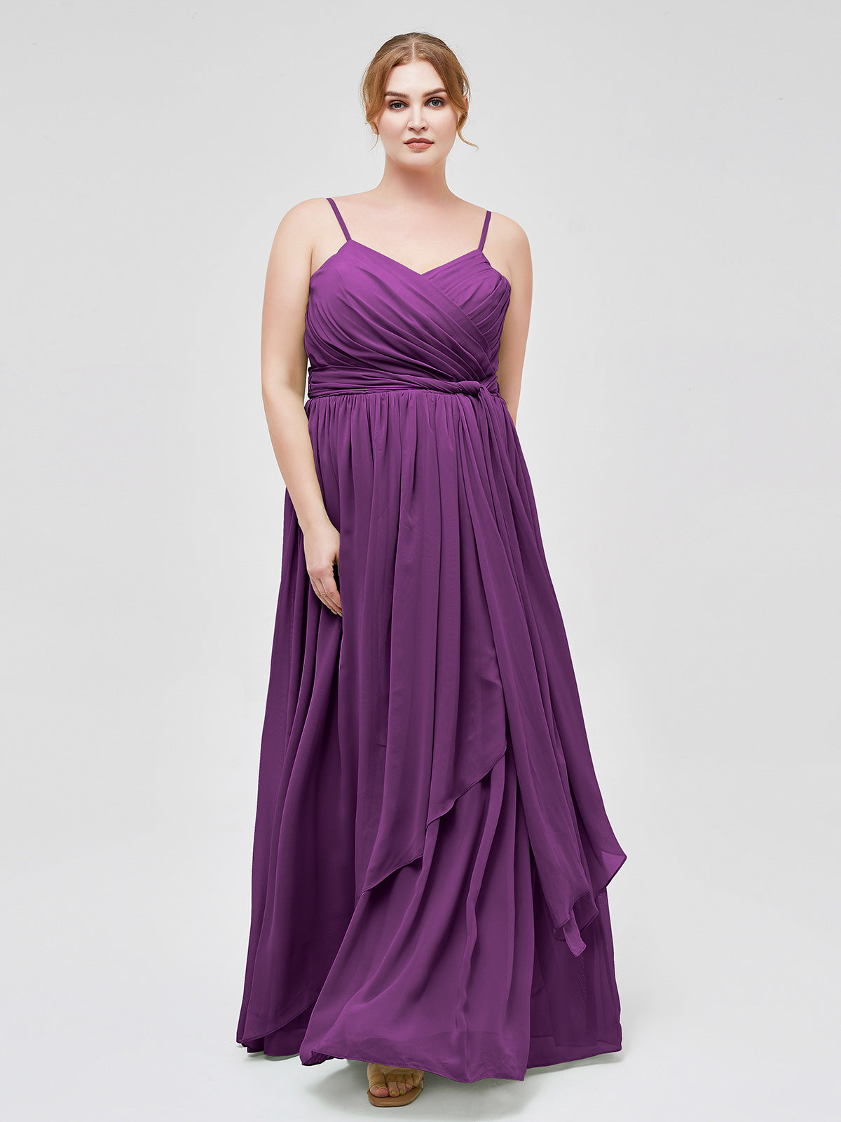 Chiffon Dresses with Scoop Neck and Spaghetti Straps Wisteria main image 0