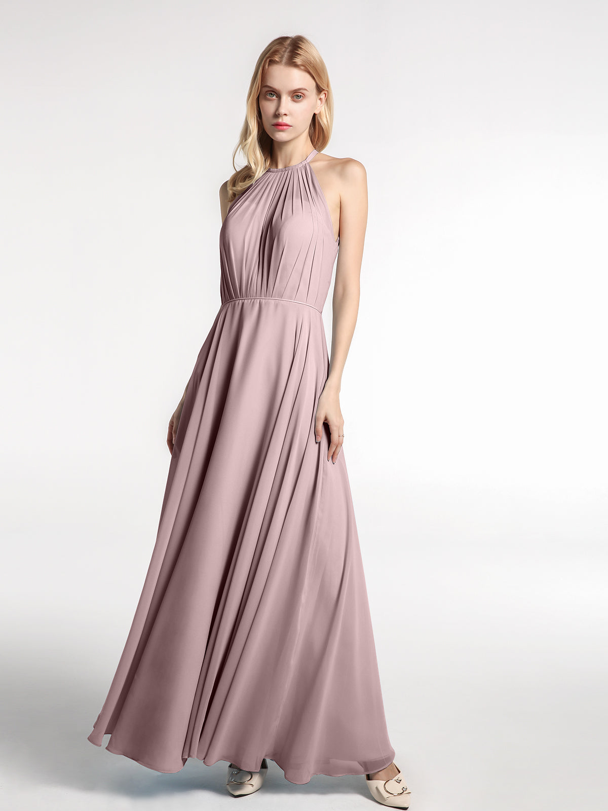 Mauve halter dress 2025