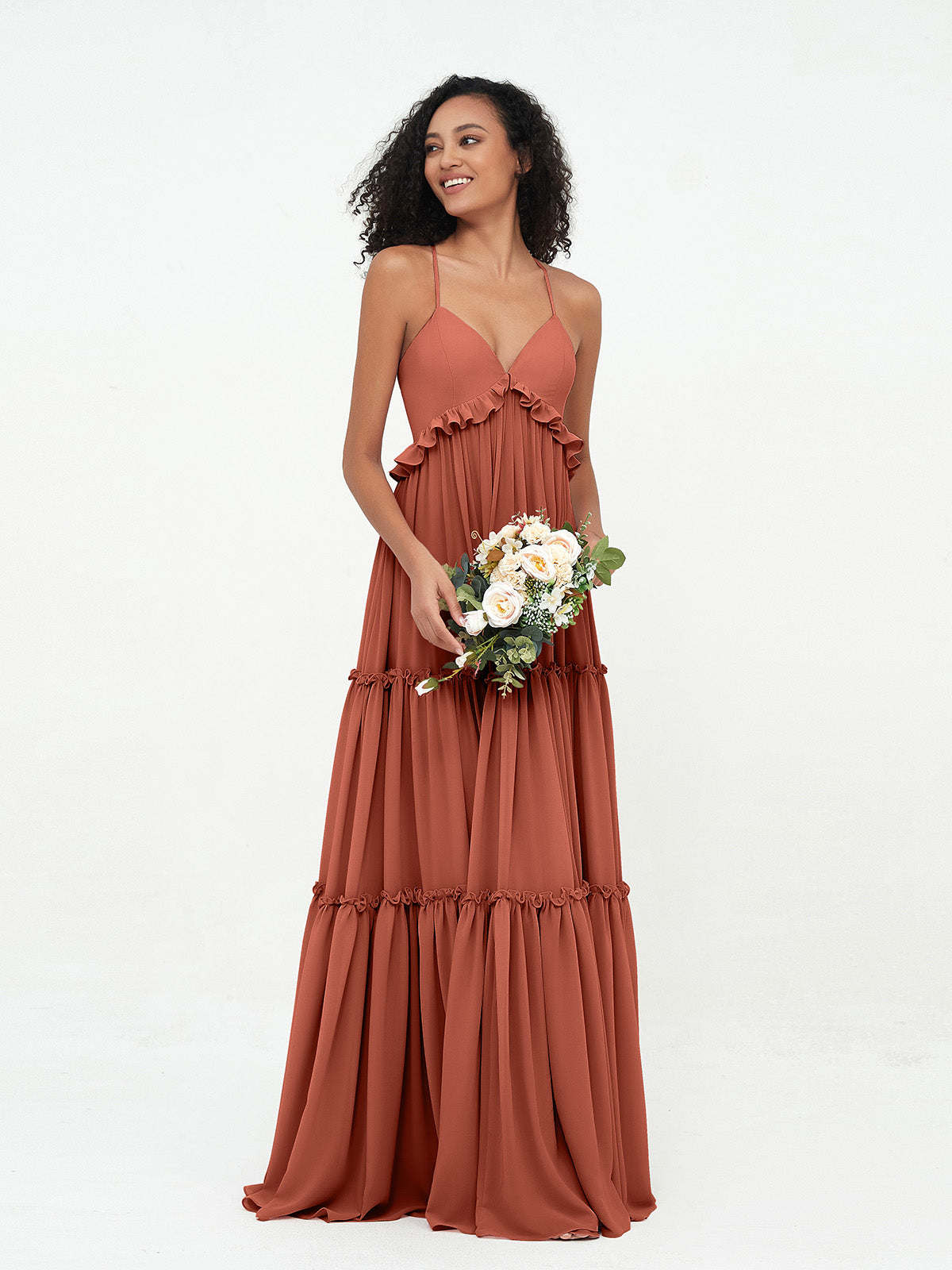 Rust boho shop maxi dress