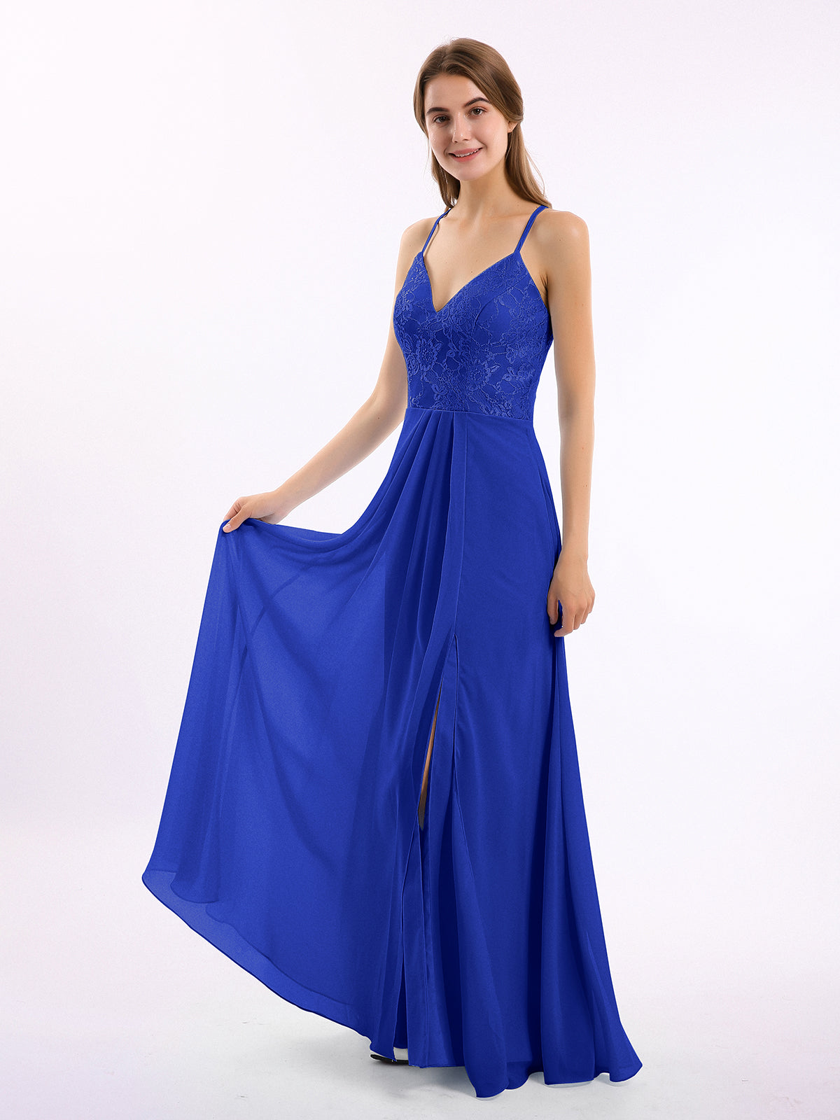 Royal blue satin outlet bridesmaid dresses