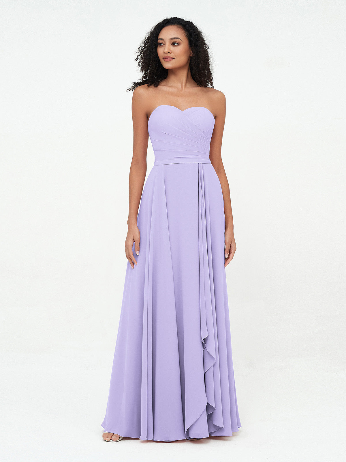 Lilac strapless outlet dress