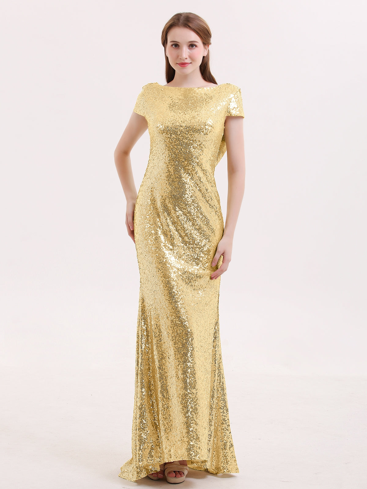 gold fishtail dress uk Zapaka Women Yellow Long Prom Dress With Slit Strapless Mermaid Beaded  Cut-Out Formal Dress with Lace Up Back – ZAPAKA UK