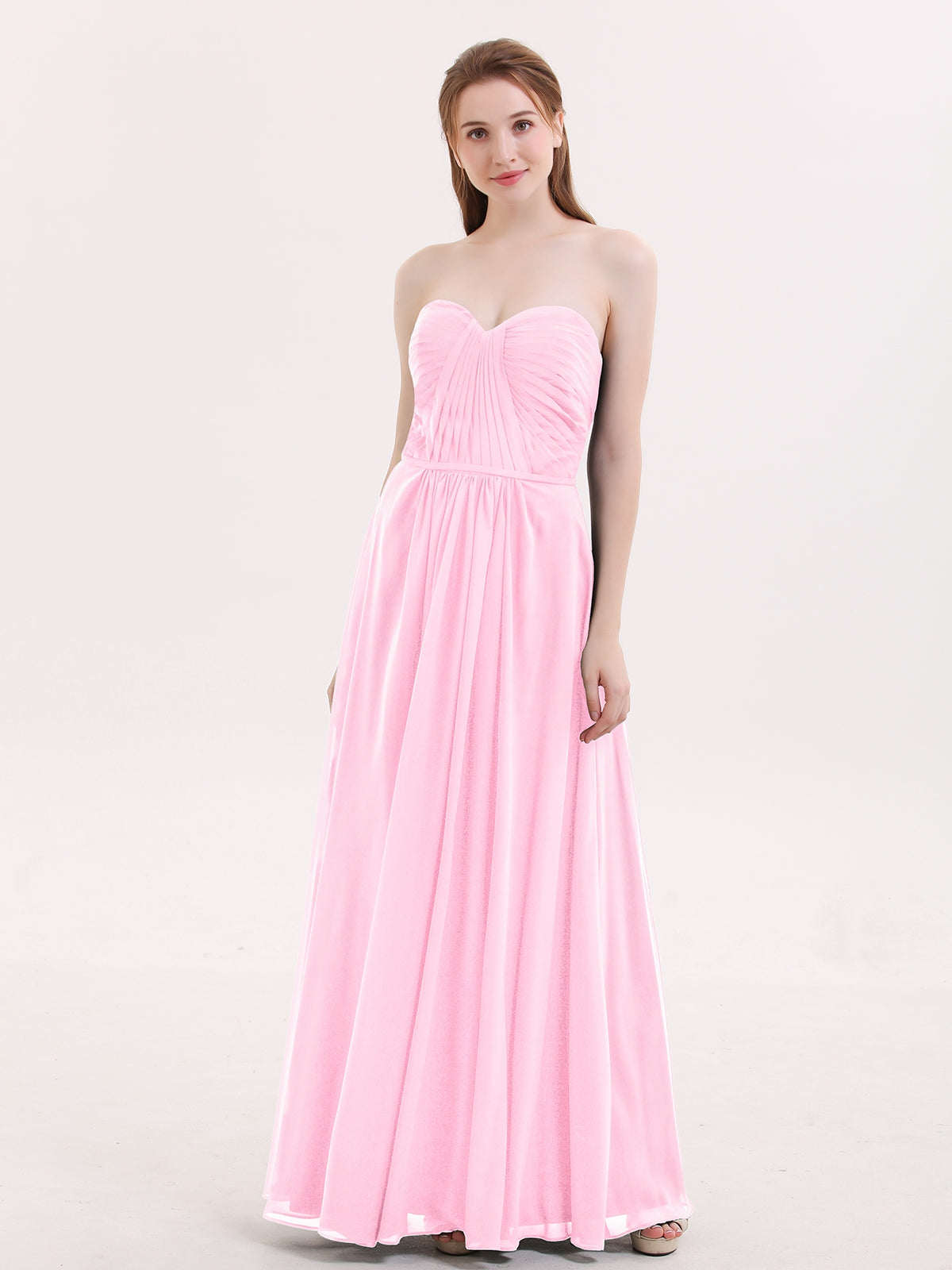 Light pink strapless on sale dress