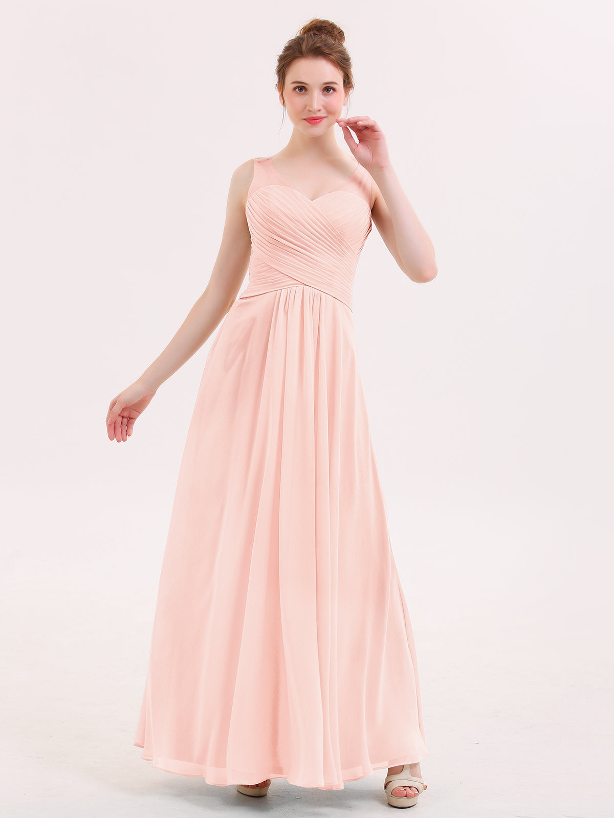 Pearl pink bridesmaid dresses online