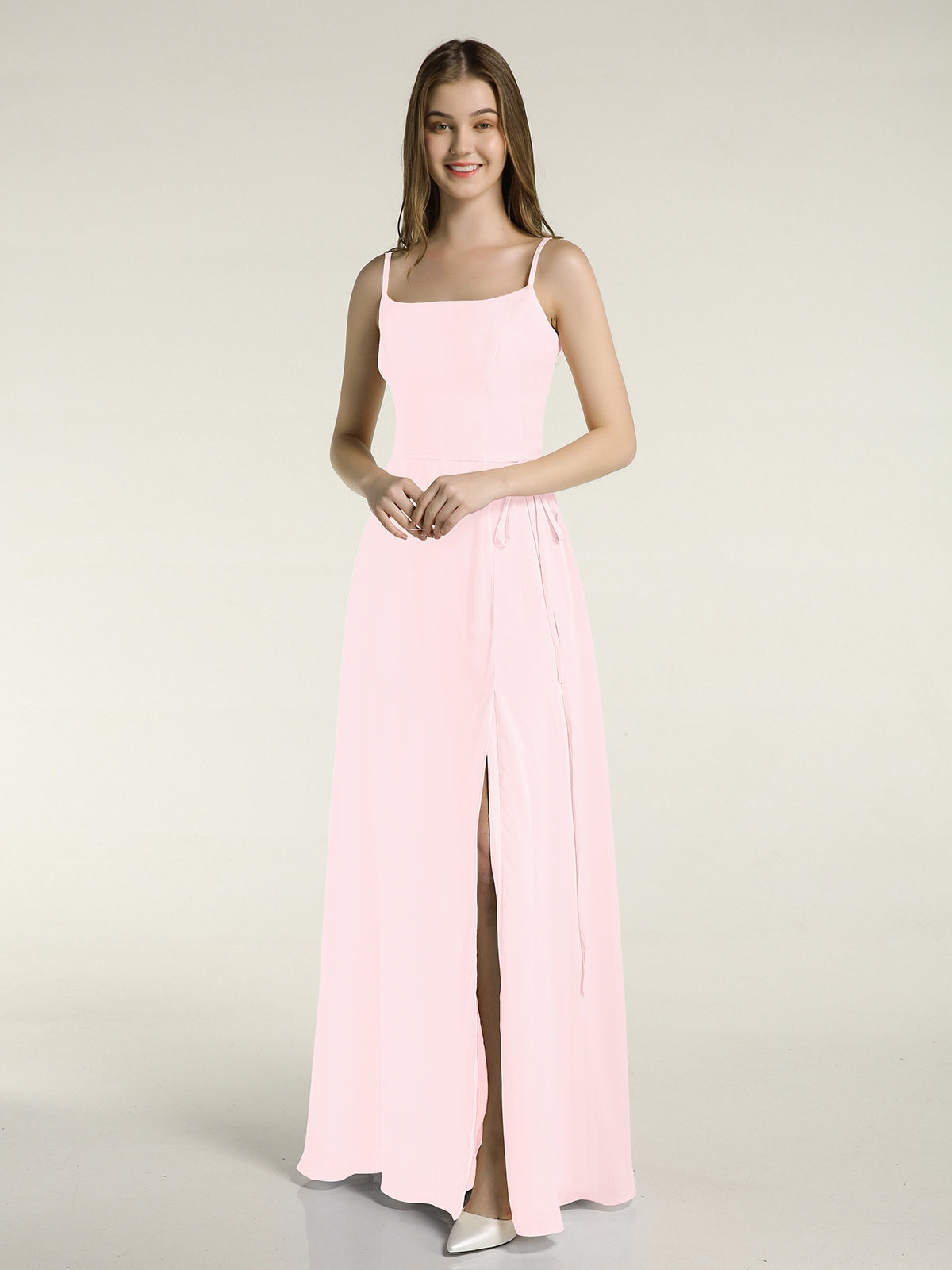 Light pink hotsell spaghetti strap dress