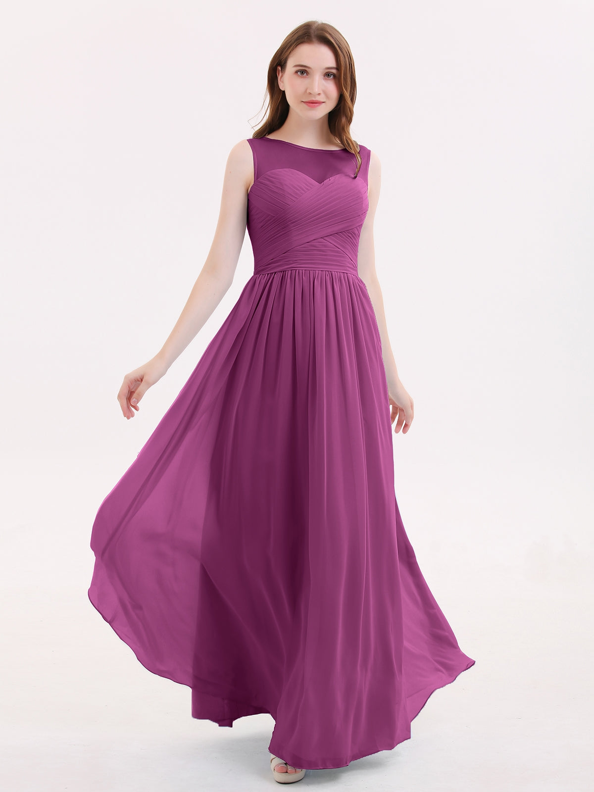 sachin and babi light blue dress Lilac Chiffon Maxi Dress: Sleeveless One Size Fit Most Small to Large main image 1