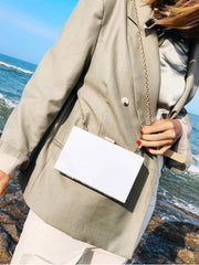 White Acrylic Evening Bag