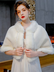 Faux Fur Special Occasion Shawl