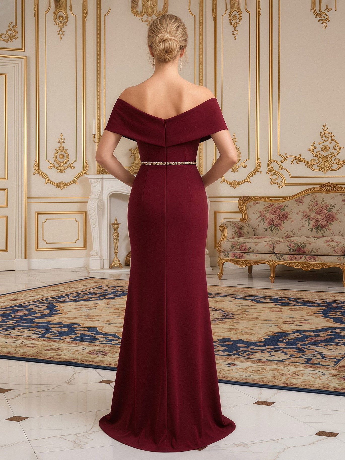 princess polly baby blue dress Burgundy Ribbed Beaded Midi Dress  Mint Velvet