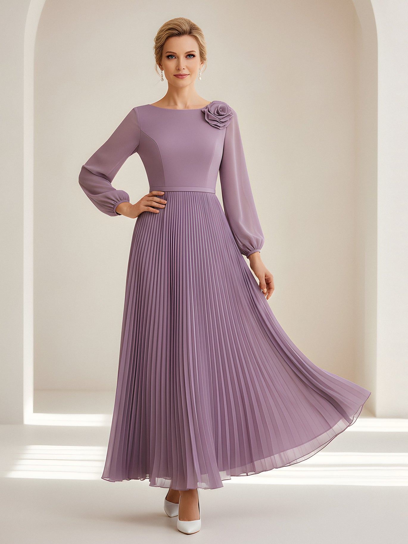 sachin and babi light blue dress Adelphia Navy Blue Chiffon Maxi Dress main image 1