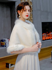 Faux Fur Special Occasion Shawl