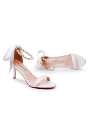 Chic Open Toe Stiletto Ankle-Strap Women's Shoes