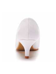 Simple Pointed Toe Kitten Heels Women's Shoes