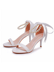 Chic Open Toe Stiletto Ankle-Strap Women's Shoes