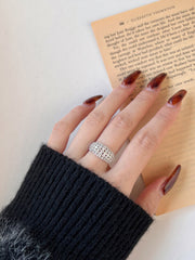 Sterling Silver White Zircon Band Ring