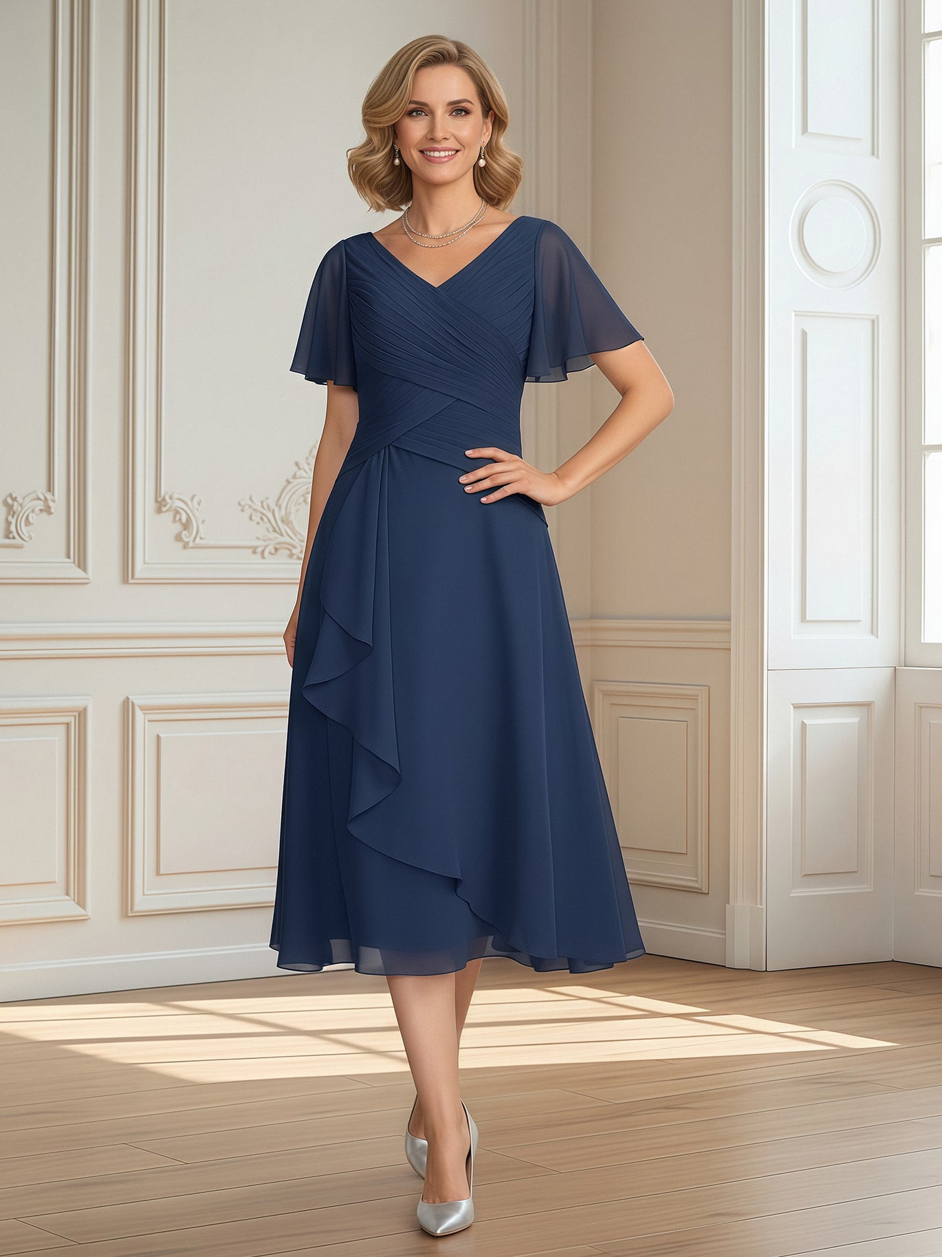 Tea Length Mother of the Bride Groom Dresses – BABARONI UK