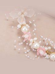 Girl Pearl Headband Pink