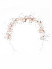 Girl Pearl Headband Pink